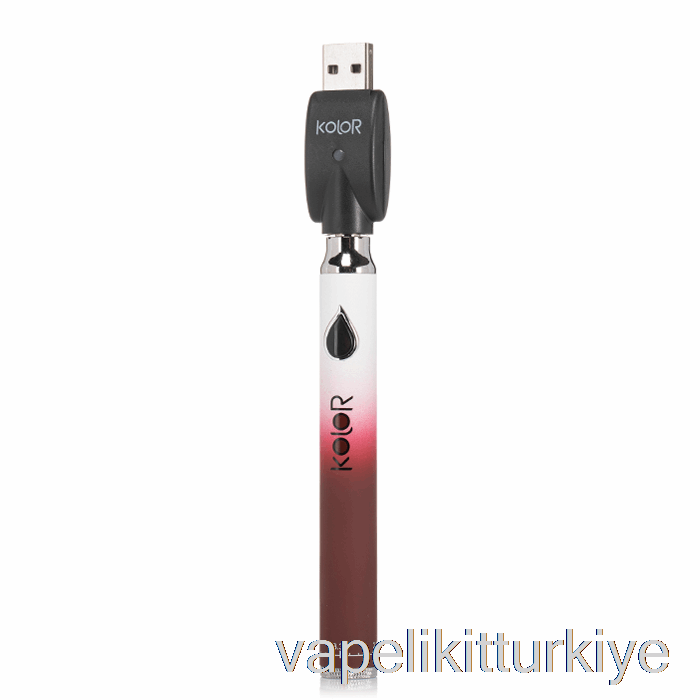 Vape Elektronik Sigara Yaprağı Buddi Kolor Büküm Ince 650 Mah Pil Kırmızı şarap